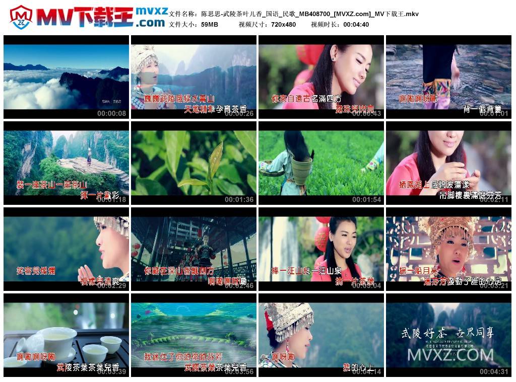 陈思思-武陵茶叶儿香_国语_民歌_MB408700